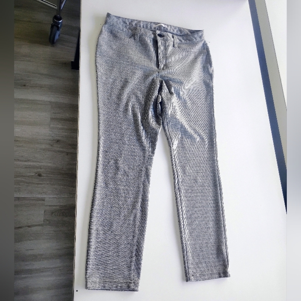 LC Lauren Conrad Black and White Houndstooth Pants